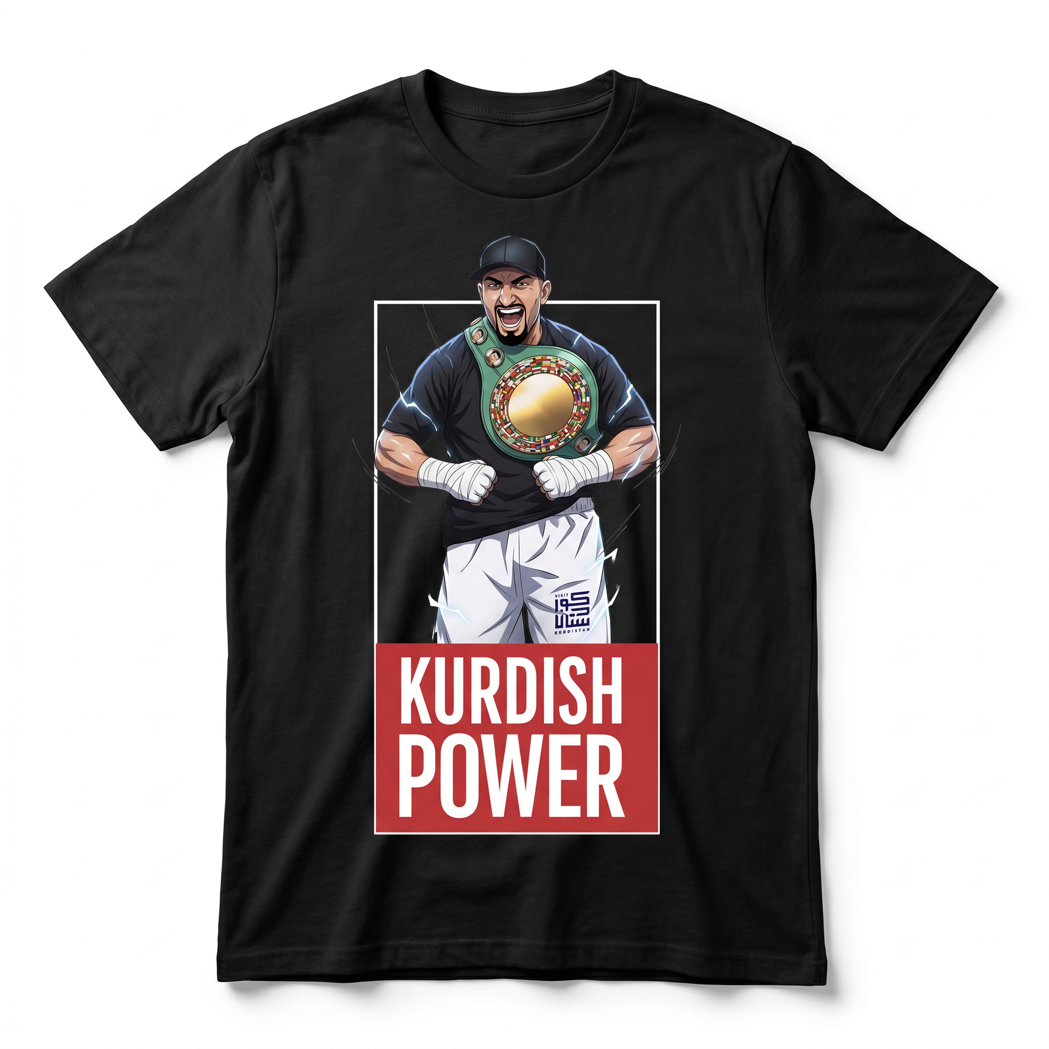 Agit Kabayel - "Kurdish Power" Comic Shirt [black]